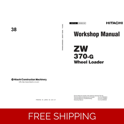 HITACHI ZW370-G WHEEL LOADER WORKSHOP MANUAL